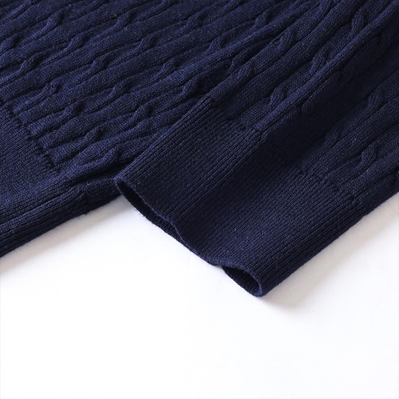 Elegant Two-Piece Look: Turn-Down Collar Long Sleeve Knitted Cardigan for Women - 2025 Autumn Collection Fashion Top