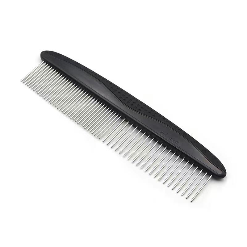 Pet Hair Removal Comb for Cats & Dogs - Comfortable Knot Detangler for Grooming Kittens & Puppies