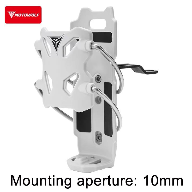 Self-Adjusting Cup Holder for Motorcycle Bike- Anti-Slip Wear-Resistant Water Bottle Bracket Universal for Handlebars