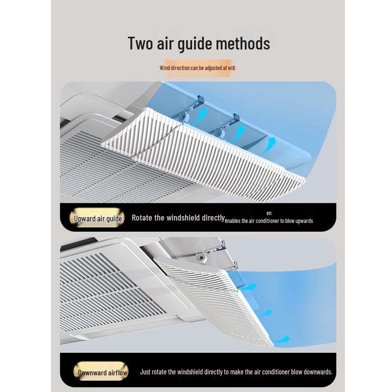 Shixun Retractable Ceiling AC Wind Deflector with Filter