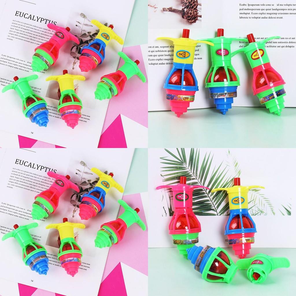 Flashing Childrens Rotation Gyroscope With Launcher For Party Rewards And