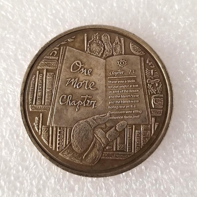 Antique Brass Silver-Plated Beggar Coin No