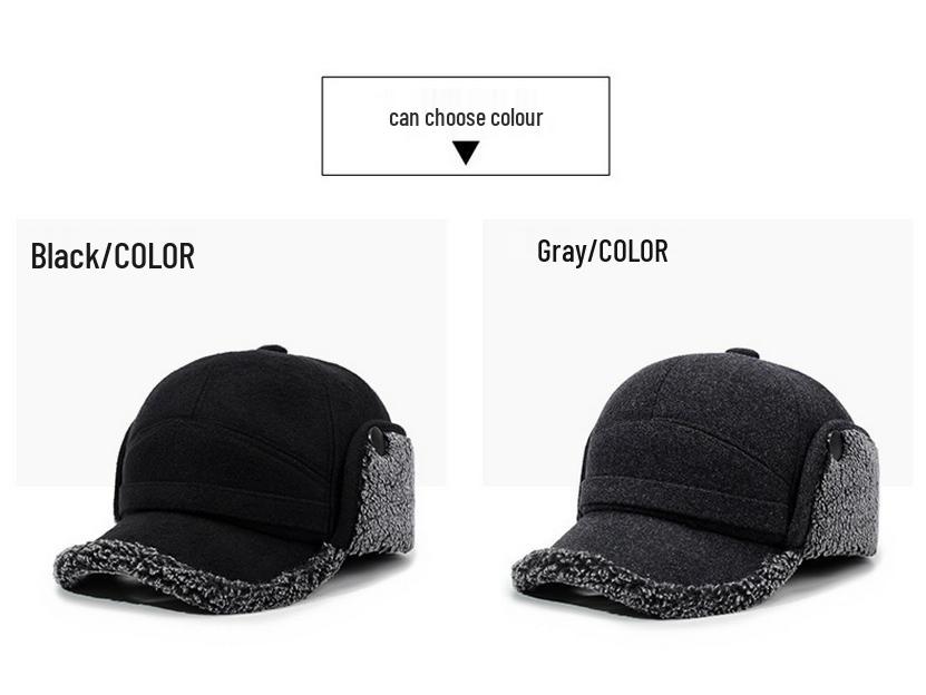 Men's Thickened Winter Outdoor Ear Protection Hat