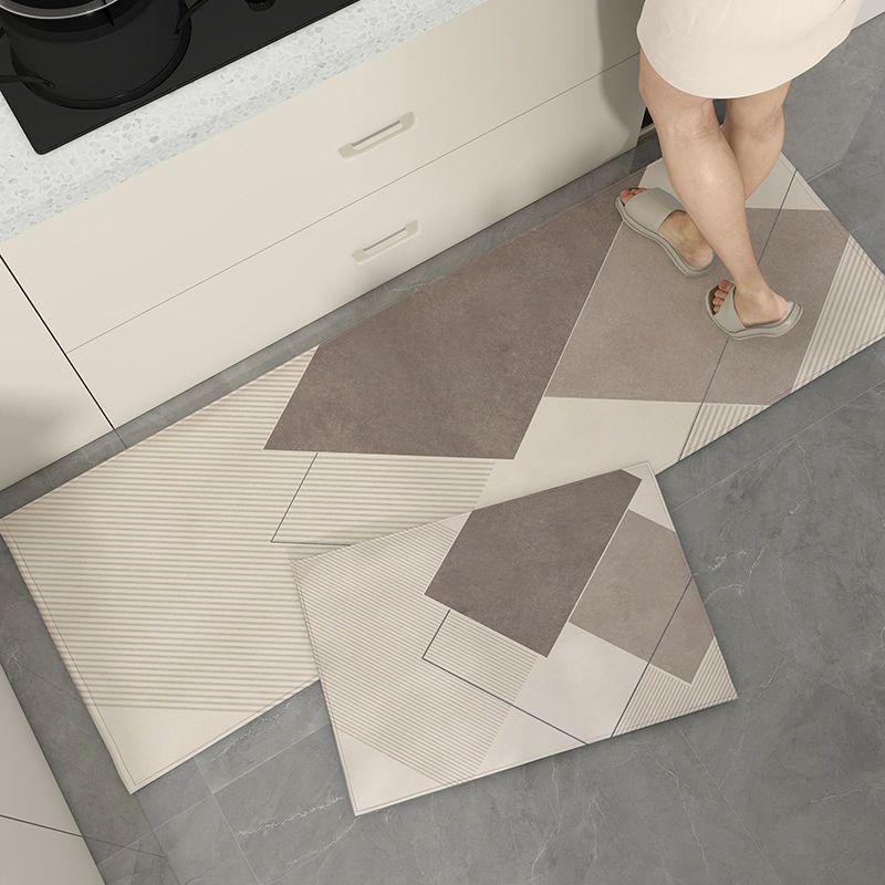 Crystal Velvet Non-Slip Water-Absorbing Kitchen Floor Mats
