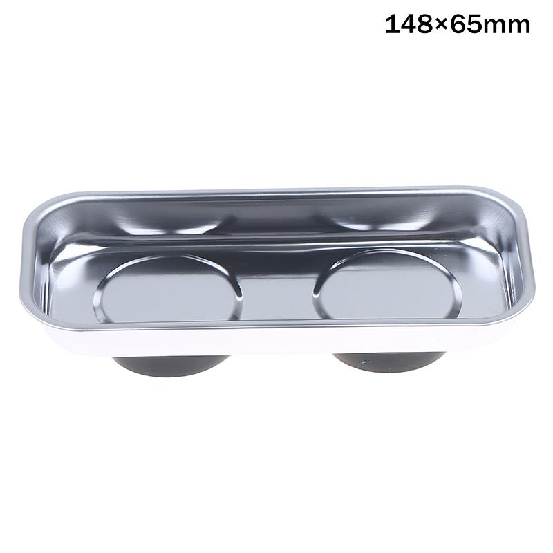 3-6 Inch Magnetic Tool Bowl Stainless Steel Magnetic Tray Circular Magnetic Parts Bowl Screws Sockets Storage Tray