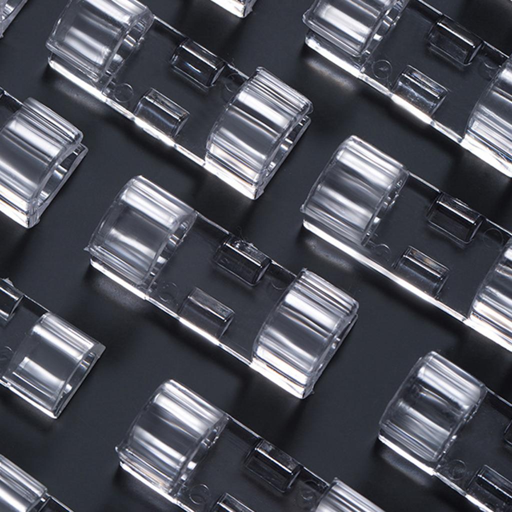 20Pcs Self Adhesive Cable Clips Organizer TV PC Wire Cord Holder for Network Cable HouseholdM