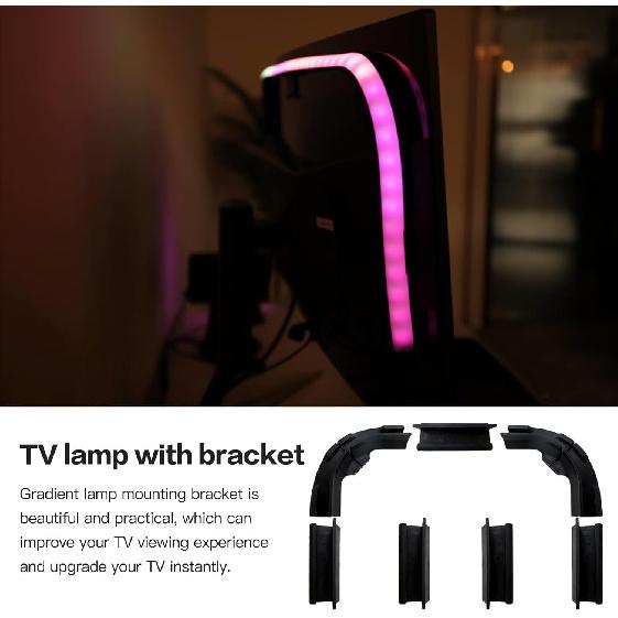 Light Strip Kit Brackets Replacement for Philips Hue Play Gradient Lightstrip Mounting 7Pcs-Set