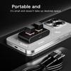 Ergonomic Two Key Corded Keyboards Aluminum Construction Ensuring Comfort for Extended Work