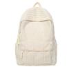 Schulrucksack1011 neuer einfarbiger Cord-Rucksack weiblich Koreanische Version vielseitiger Schulrucksack weibliche College-Studentin Mittelschüler Rucksack weiblich