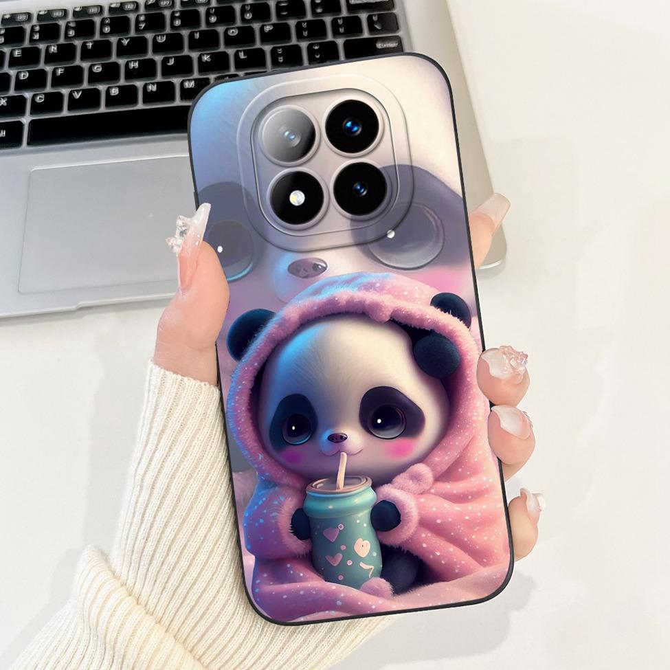For Redmi Note 14 Pro+ 5G Cover For Redmi Note 14 Pro Plus 5G Case Silicone Cute Cartoon Luxury Fashion Shockproof Bumper Funda
