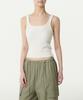 MUSINSA STANDARD WOMAN Women'S Fancy Yarn Ribbed Knit Sleeveless Top [Ivory]