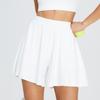 2025 new running sports fitness shorts women's anti-light tennis quick-drying high-waisted nude yoga shorts