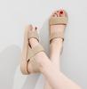 Women's Fashion Roman-Style Flat Sandals with Hemp Rope Sole - Summer Outdoor Slippers