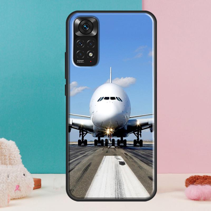 Aircraft Airplane Fly Travel Case For Xiaomi Redmi Note 12 11 10 9 8 Pro 9S 10S 11S 12S Redmi 12C 9A 9C 10A 10C Coque