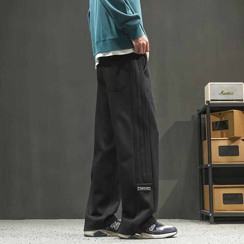 Men's Cotton Blend Casual Straight Leg Pants