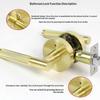 American Simple Black Bathroom Lock Bathroom Home Interior Bathroom Door Handle Wooden Door Lock Knurled Privacy Lock
