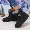 Fashion 2025 New Winter Women Thick Bottom Short Boots Lined Long Boots Cotton Ankle Boots Warm Comfortable Flat Daily Shoes for Women