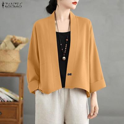 Womens Casual V-Neck Long Sleeve Loose Cardigan Tops