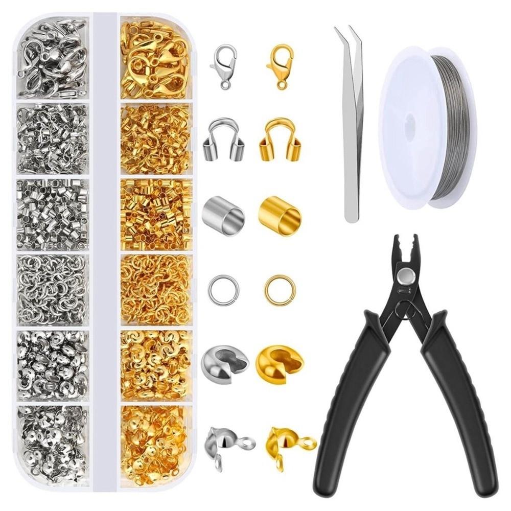 DIY Jewelry Making Supplies Kit 6/12 Grids Jewelry Accessories Set Jewelry Findings Set Bracelets