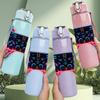 1PC Neon Light Game Controller Print 750ml Color Plastic Sports Water Bottle Leakproof Flip Straw Lid Suitable for Sports Office Home Use