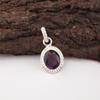 African Amethyst Pendant Gemstone Jewelry, 925 Sterling Silver Pendant, Handmade Jewelry Pendant, Gift For Women