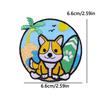 Japanese Cartoon Style Embroidery Patch Iron On Patches For Clothing Stickers Cherry Blossoms Fusible/Sewing Decorate Applique