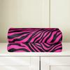 Pink Zebra Print Blanket Soft Fleece Throw Cozy Living Room Decor Animal Pattern Bed Cover Fashion Home Textile