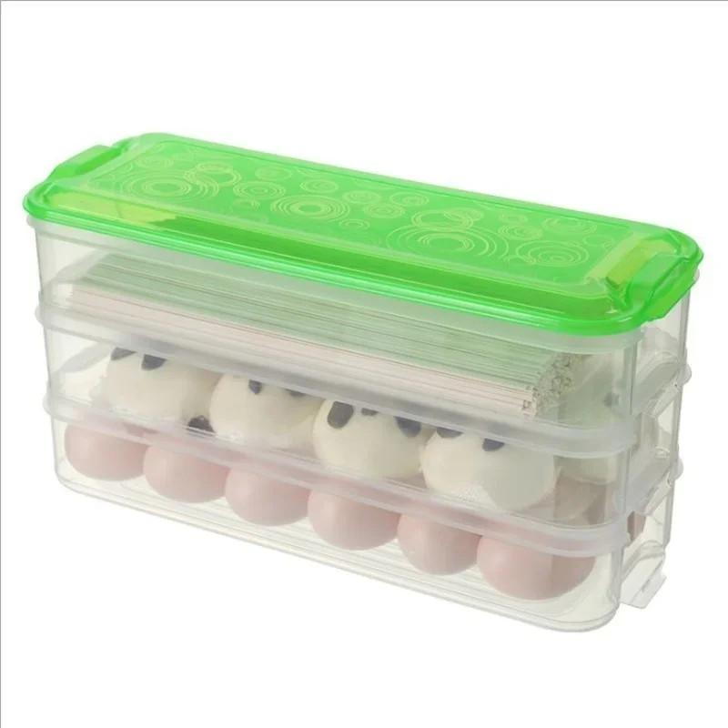 Refrigerator Food Storage Bins Storage Box Food Containers with Lid for Kitchen