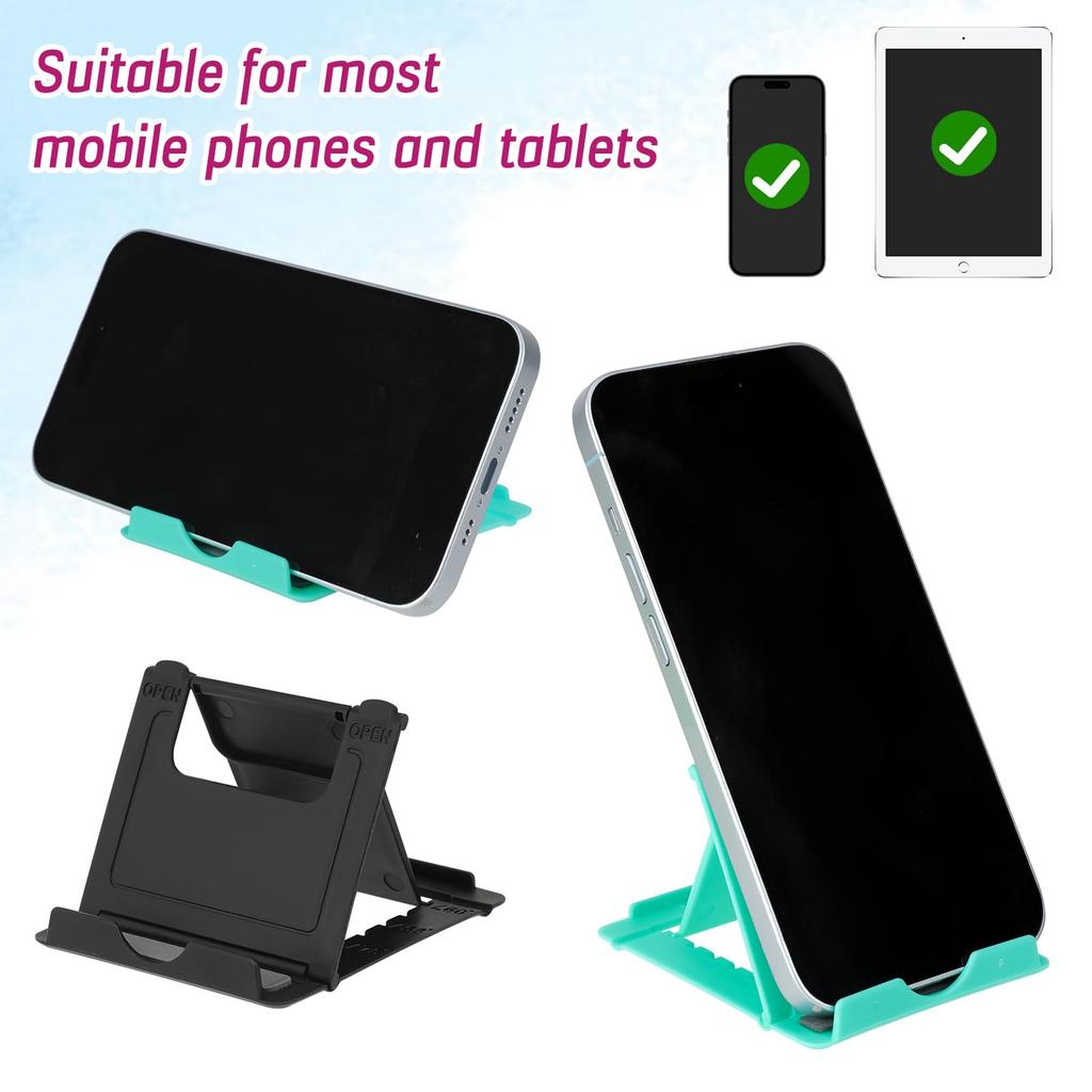 1pc Mini Desktop Lazy Person's Foldable Stand For Mobile Phone And Tablet, Portable And Adjustable