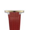 Gucci 25H Gold Dial Watch Red Leather Strap YA163415
