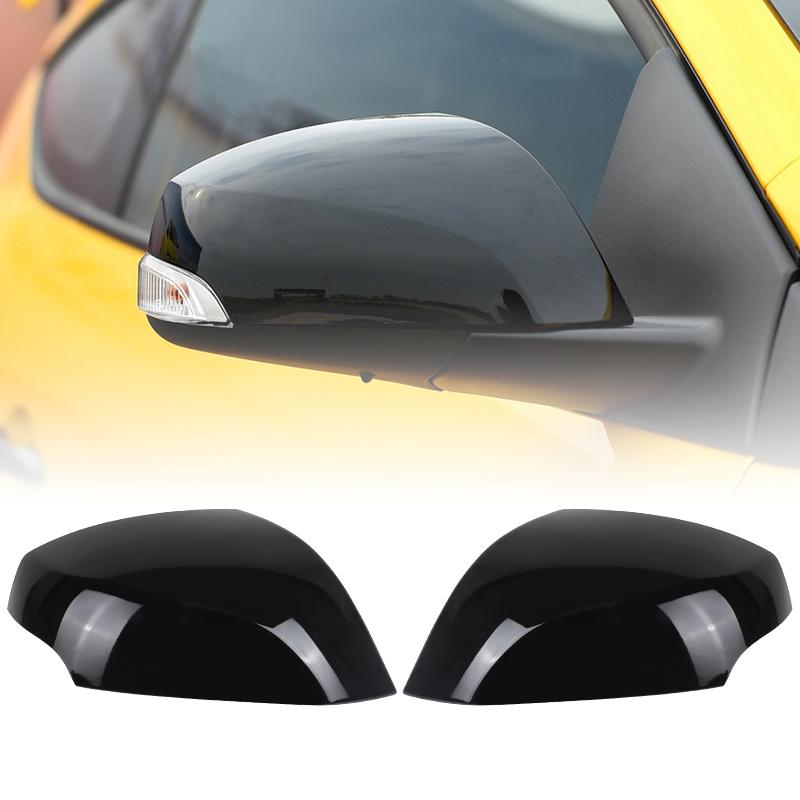 Side Mirror Cover Glossy Black For Renault Megane MK3 2008 2009 2010 2011 2012 2013 2014 2015 Exterior Rearview Mirror Cap