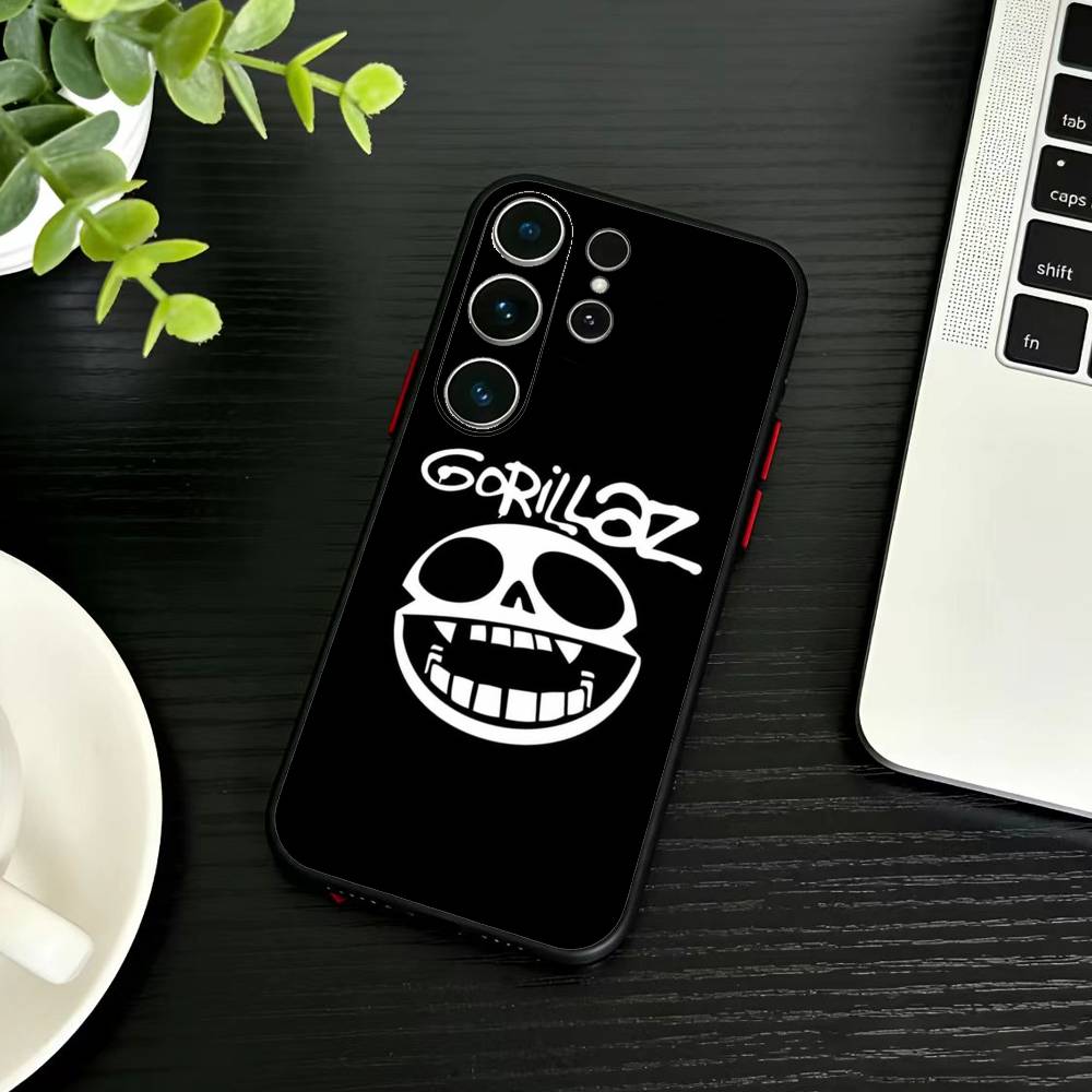 Comic R-Rock Band G-gorillaz   Phone Case For Samsung S26,S25,S24,S23,S22,S30,S21,Ultra,Plus,FE 5G Black Soft Cover