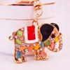 Sale Precious Stones Inlaid Thailand Elephant Car Elegant Charm Pendant Car Holder Bag Charm