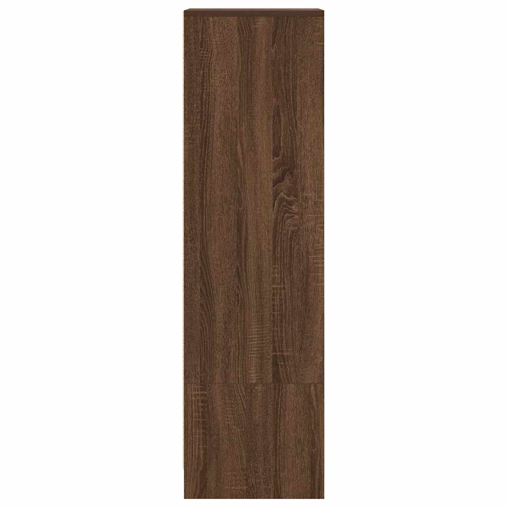 Highboard In Brown Oak Look 11.6 X 13.4 X 47 In (W X D X H) Particle Board
