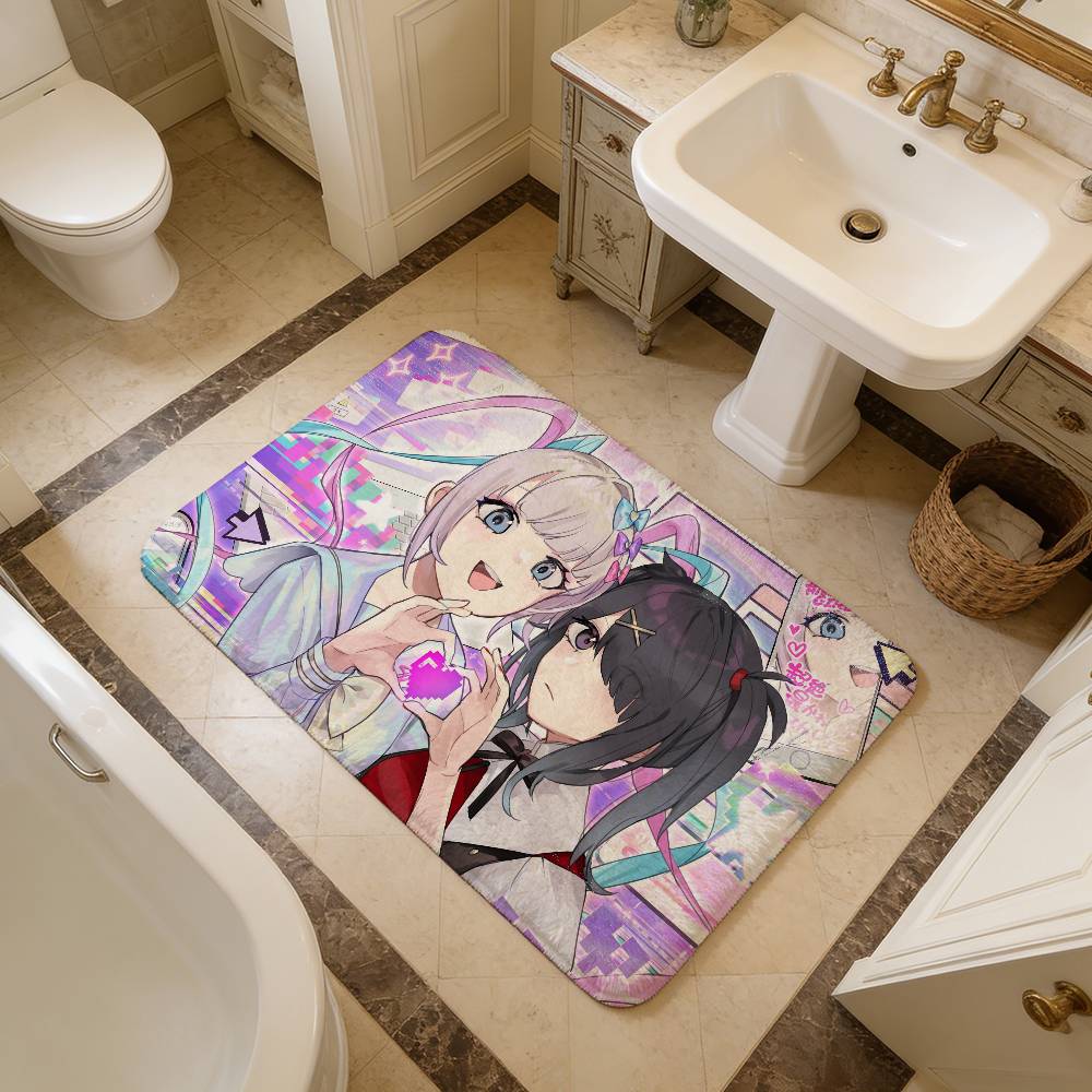 ADV games Needy Girl Overdose comics Bathroom Mat Kids Room Bedroom Decoration Balcony Anti-Slip Doormat Living Room Welcome Rug