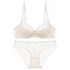 Big Breasts Show Small French Women's Pure Desire, Sexy Lace Edge Soft Steel Ring Gathers, Collects the New Breast Bra