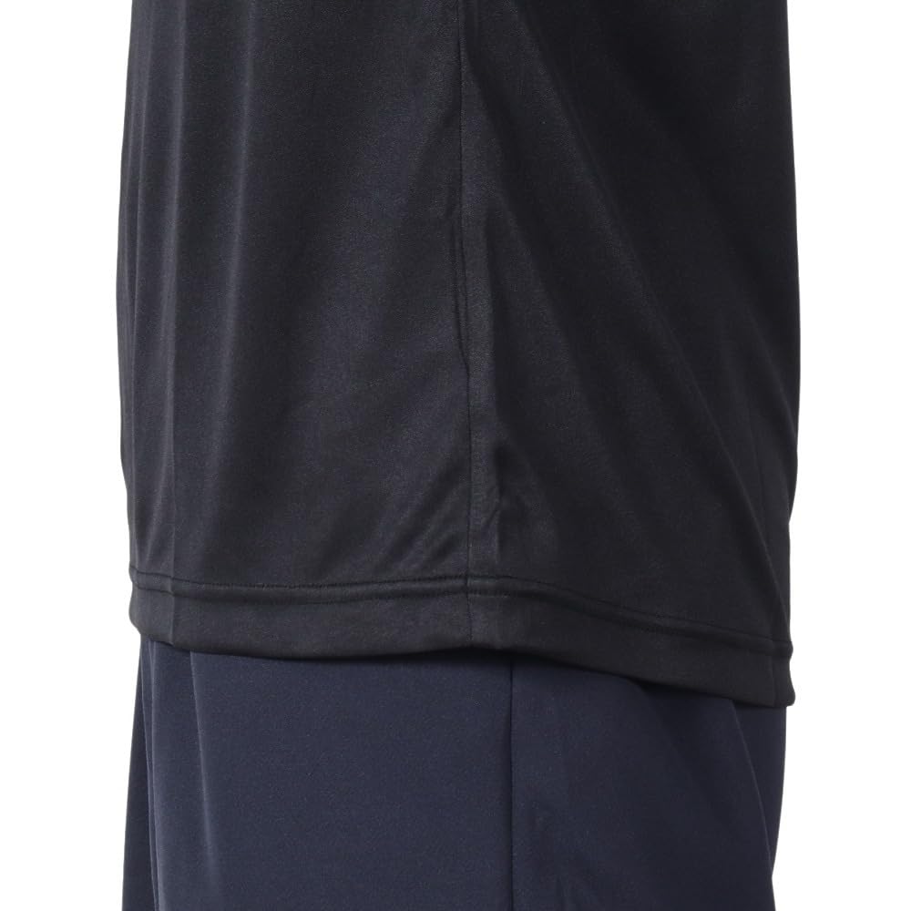 Mizuno Baseball Short Low Inner Set of 12JA0Q0409 Undershirt, Sleeve, Neck, Shirt, 2, (Black/S/Men's)