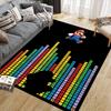 Mario Home Sofa Decoration for Living Room & Bedroom, Non‑Slip Play Flannel Floor Mat for Game Room