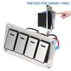 Aluminum Alloy Switch Panel 4 Gang Switches Central Control Switch Panel for Car Yacht