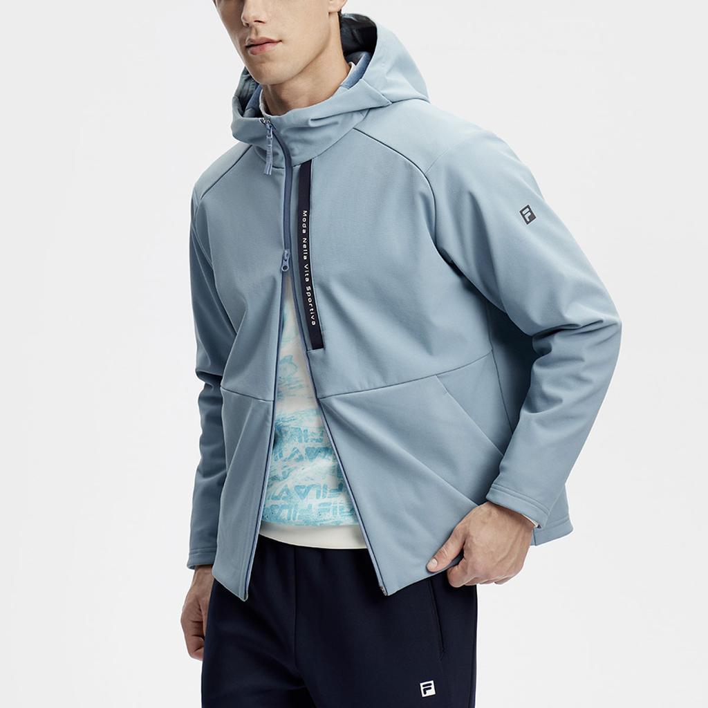 New FILA Jacket Men's Misty Yarn Blue A11M411712F-LB