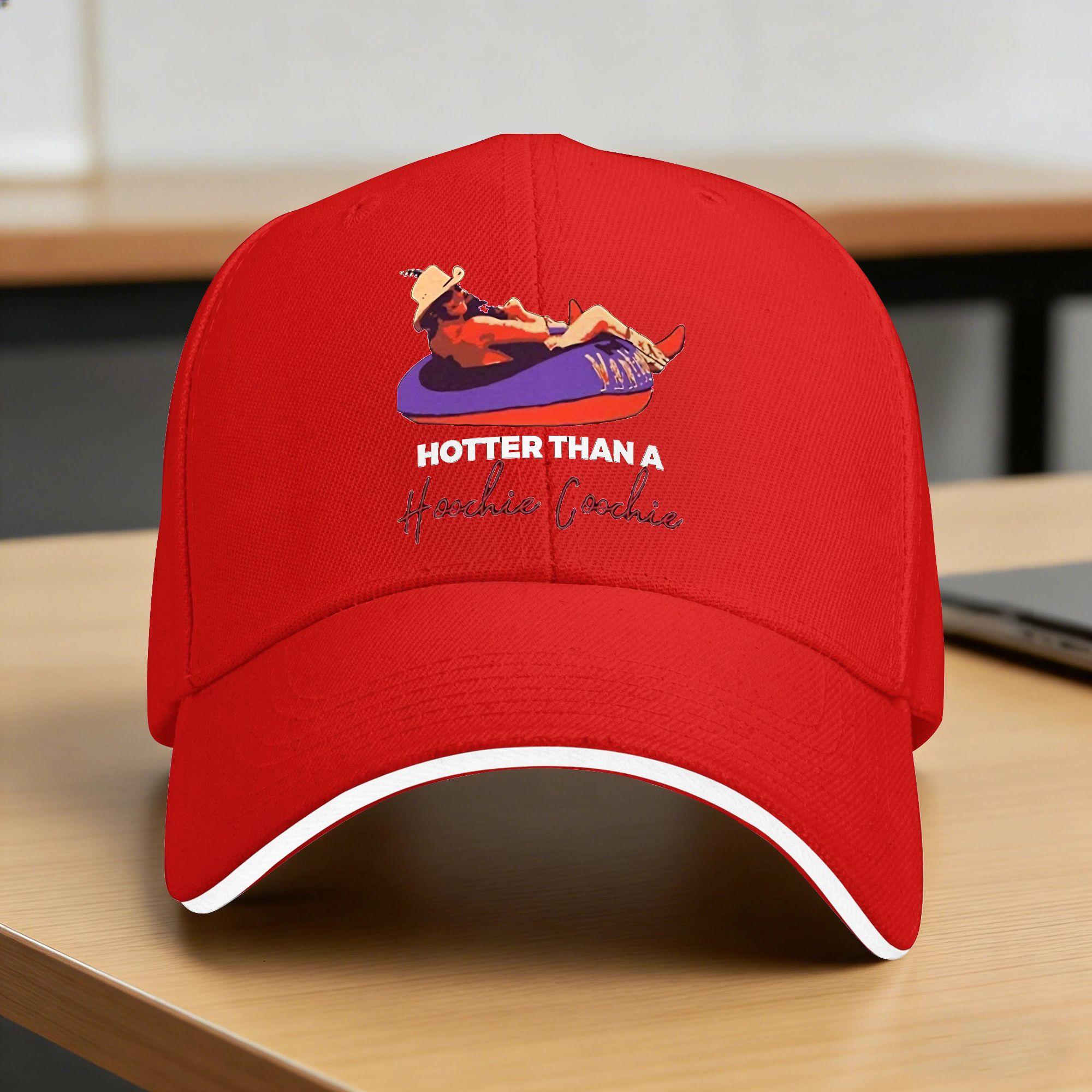 Alan Hotter Than A Hoochie Coochie Chattahoochee Baseball Cap yk Funny Couple Hot Sale Design Outdoor Gym Snapback Cap One Size