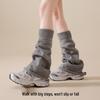 Women's White Y2K Style Knitted Thickened Slouch Leg Warmers