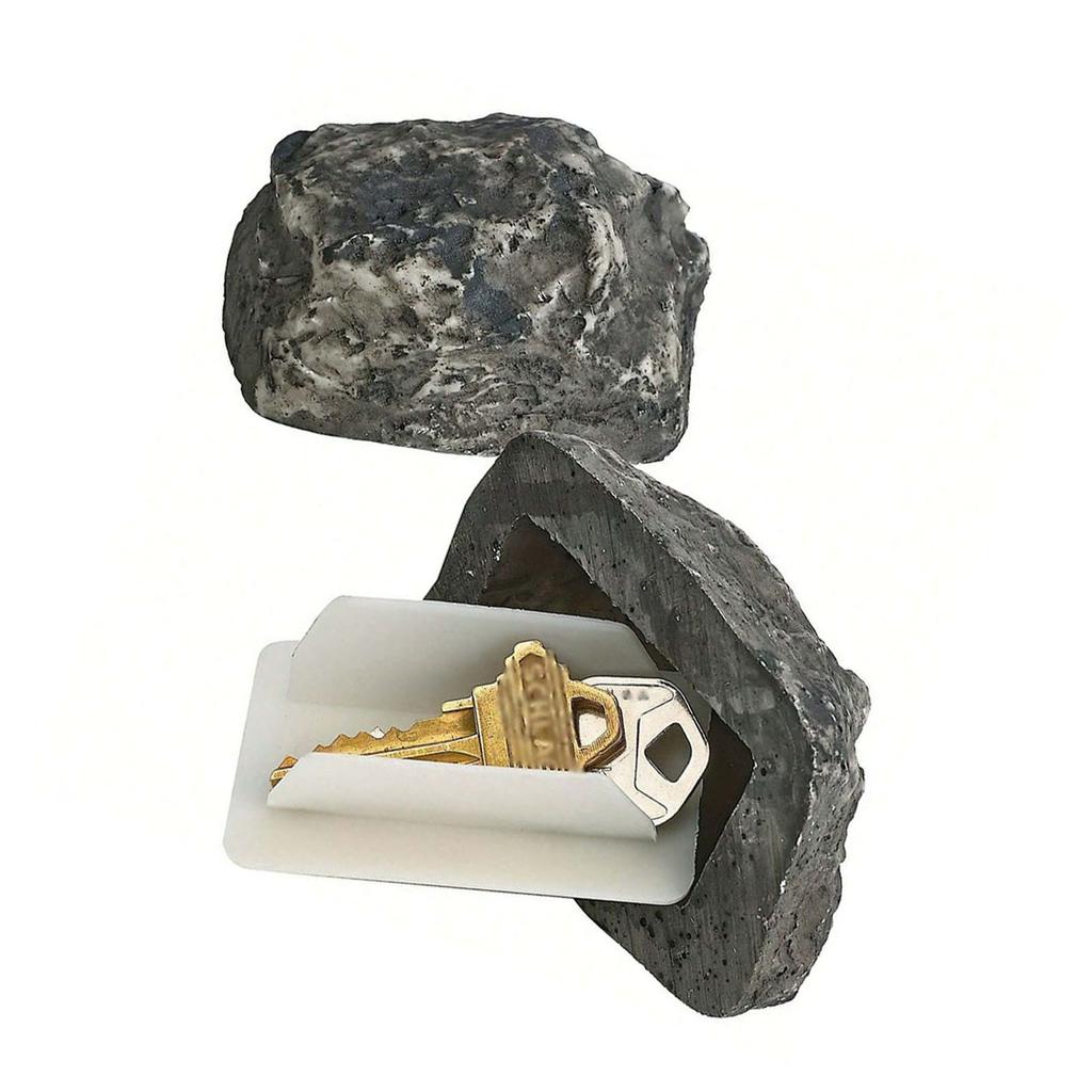 Fake Stone Key Box Home Entrance Key Box Simulated Small Stone Decoration Key Organizer for Outdoor