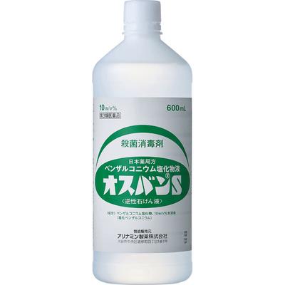 Alinamin Pharmaceuticals Osban S 600ml Απολυμαντικά Προετοιμασίες για Τραύματα και Πυώδεις Δερματικές Βλάβες Ενδείξεις: 1. Αποστείρωση και απολύμανση χεριών α