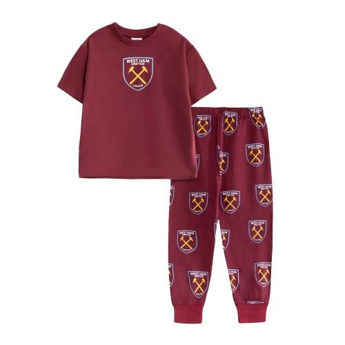 West Ham United FC Boys Crest Long Pyjama Set