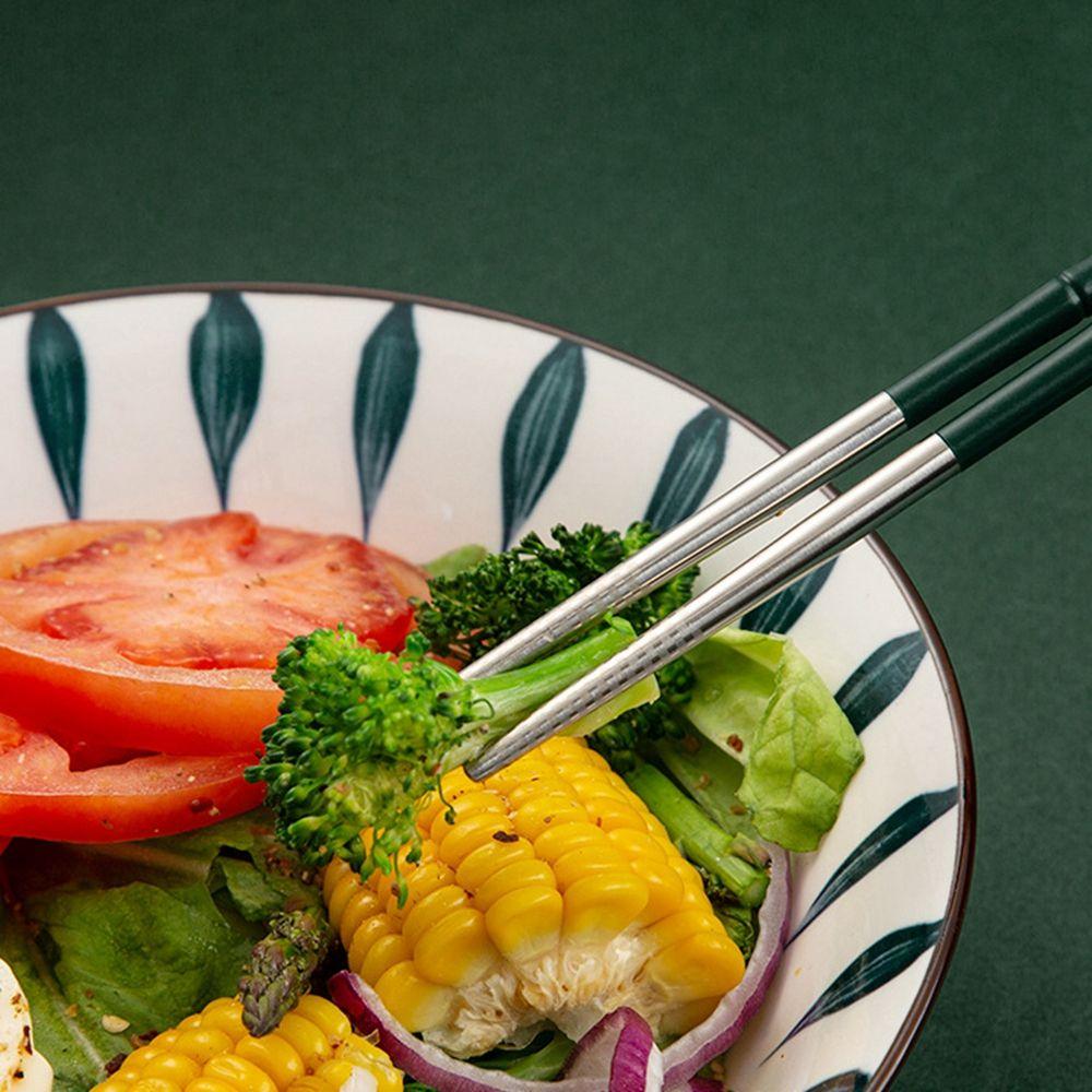 Restaurant Rutschfest Gesund 304 Edelstahl Küchenwerkzeug Metall Essstäbchen Geschirr Essstäbchen