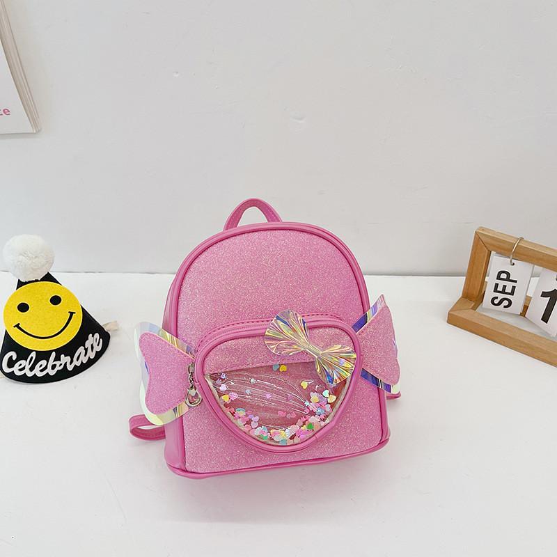 Adorable Cartoon Kids Backpack Lightweight Heart Wing Design For Girls And Boys With Durable And Comfortable Features For School Use