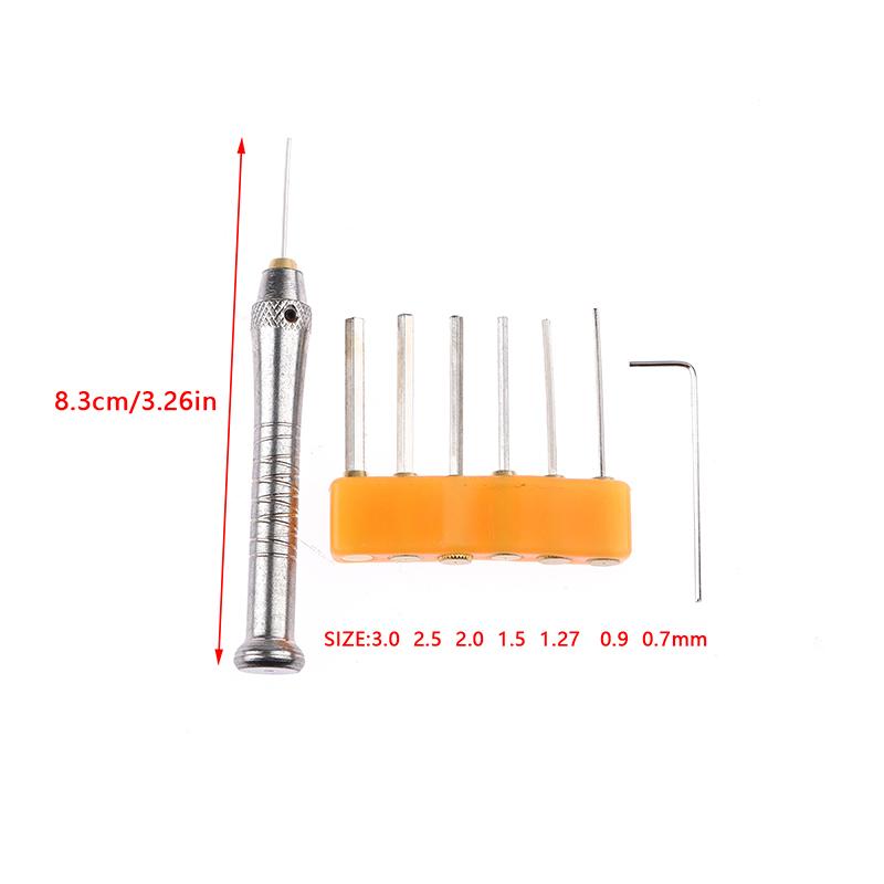 7Pcs/Set Alloy Steel Hexagon Wrench Hexagon Key Allen Wrench Hand Repair Tools 0.7Mm/0.9Mm/1.3Mm/1.5Mm/2Mm/2.5Mm/3Mm