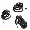 New Male Chastity Embedded Resin Cage with 4 Adjustable Rings Breathable Resin Chastity Belt for Penis Ring Chastity Toy 18+