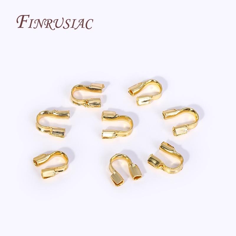 18K/14K Real Gold Plated Wire Guardian Cord Protectors For Jewelry Making,Handmade DIY Jewellery Supplies
